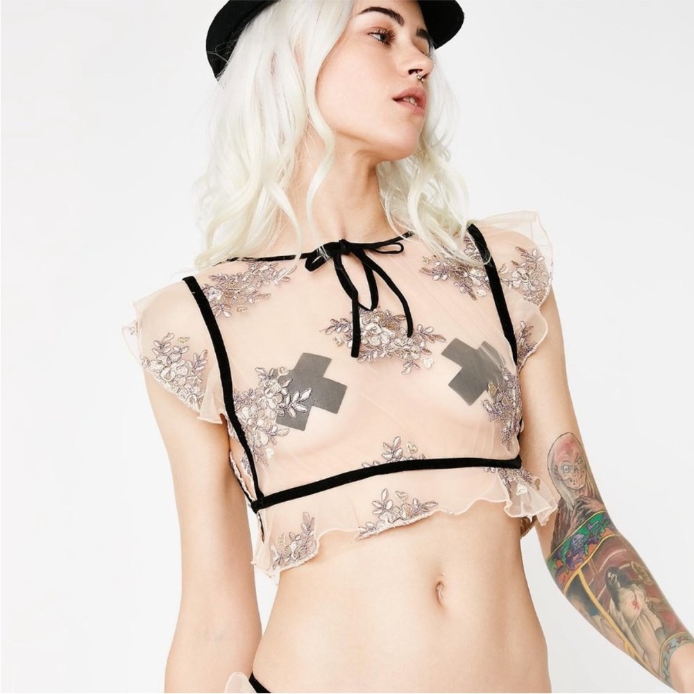 For Love & Lemons Amber Illusion Top